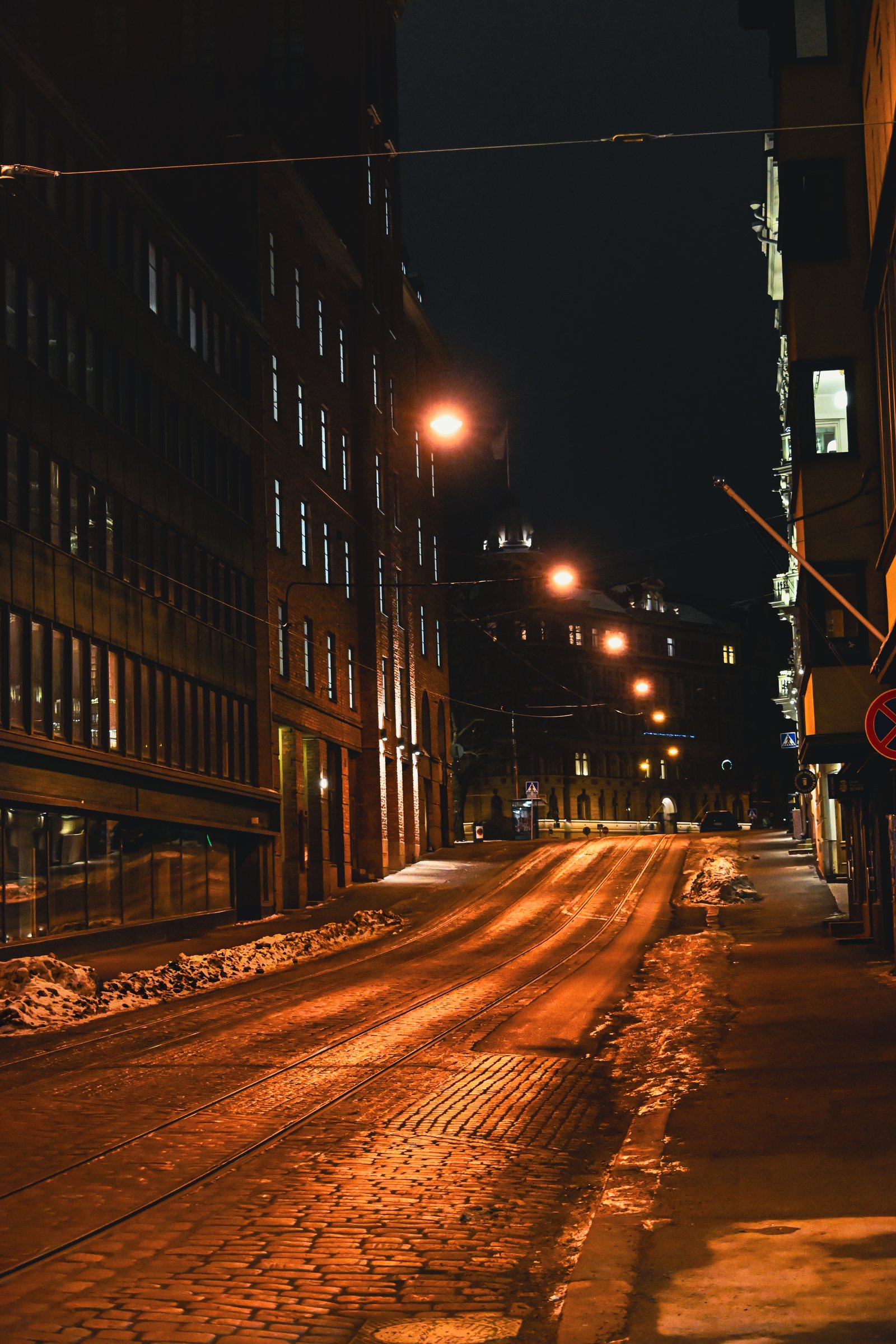 Helsinki winter night