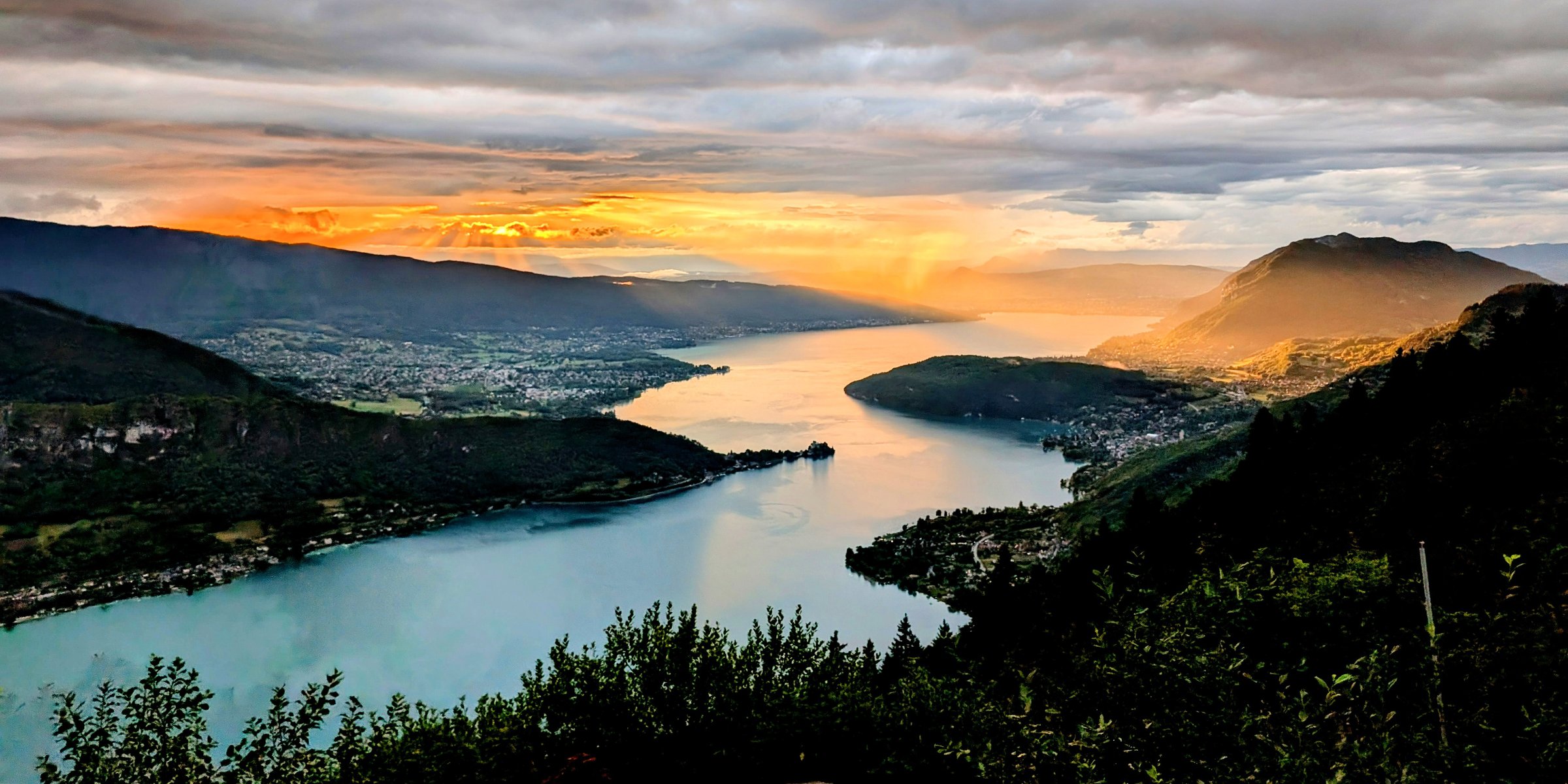 Lake Annecy at sunset