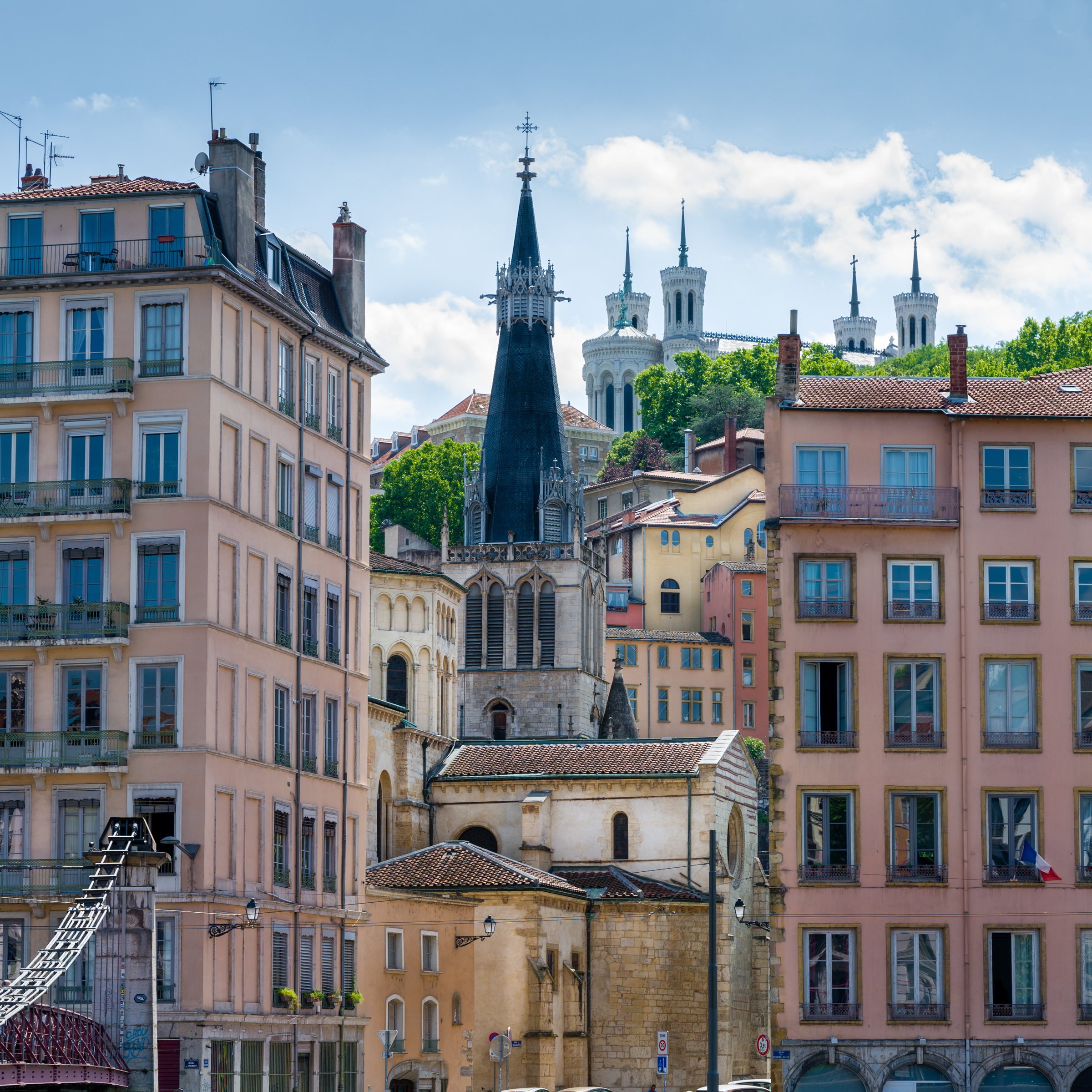 Urban layering in Lyon's historic core